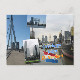 Cartão Postal Saudações de Roterdão