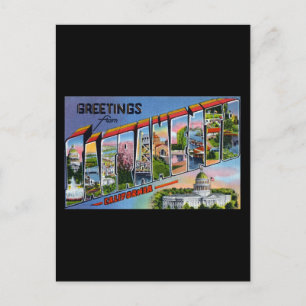 Cartão Postal Saudações de Sacramento California
