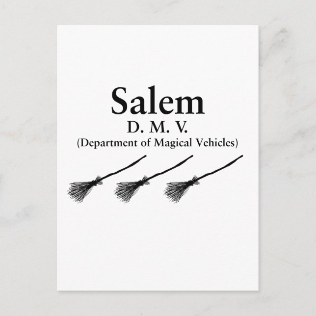 Cartão Postal Saudações de Salem (Frente)