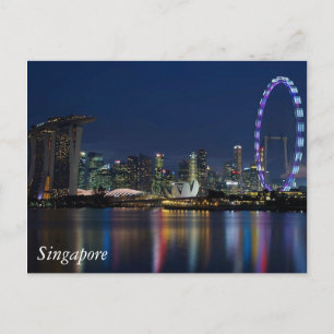 Cartão Postal Saudações de Singapura