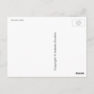 Cartão Postal Saudações de Sorrento, Itália