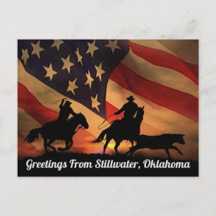 Cartão Postal Saudações de Stillwater, Oklahoma Postcard