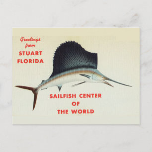Cartão Postal Saudações de Stuart, Florida, Sailfish Center