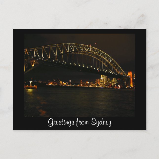 Cartão Postal saudações de sydney (Frente)