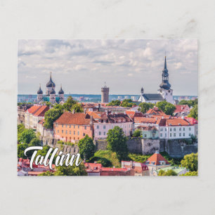 Cartão Postal Saudações de Tallinn, Estônia