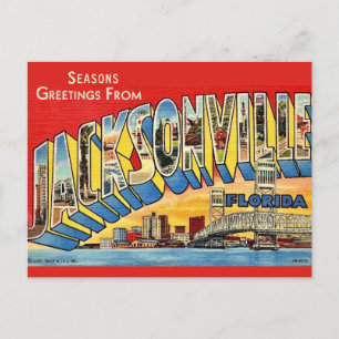 Cartão Postal Saudações de Temporada Jacksonville 