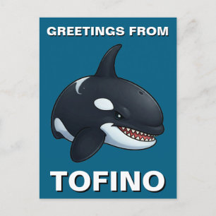 Cartão Postal Saudações de Tofino Orca
