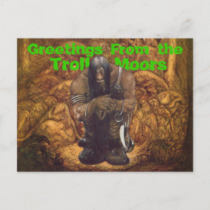 Cartão Postal Saudações de troll Moors