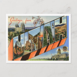 Cartão Postal Saudações De Utah Dos Estados Unidos