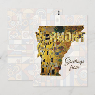 Cartão Postal Saudações de Vermont