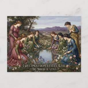 Cartão Postal Saudações de Vesta's Well, Espelho de Vênus