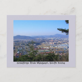 Cartão Postal Saudações de Waegwan, Coreia do Sul