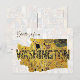 Cartão Postal Saudações de Washington
