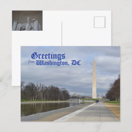 Cartão Postal Saudações de Washington, DC