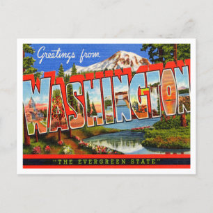 Cartão Postal Saudações de Washington, O Estado Sempre Verde