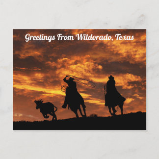 Cartão Postal Saudações de Wildorado, Texas Postcard