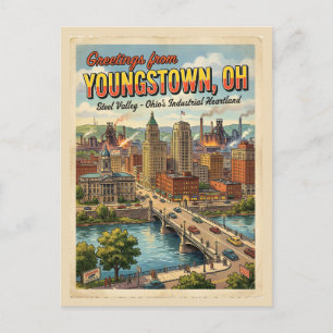 Cartão Postal Saudações de Youngstown OH