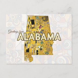 Cartão Postal Saudações do Alabama