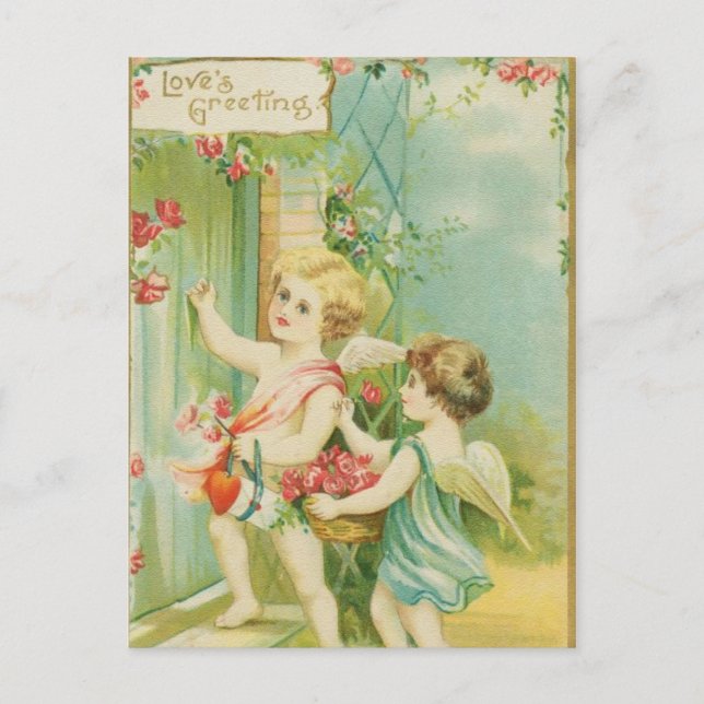 Cartão Postal Saudações do Amor (Frente)