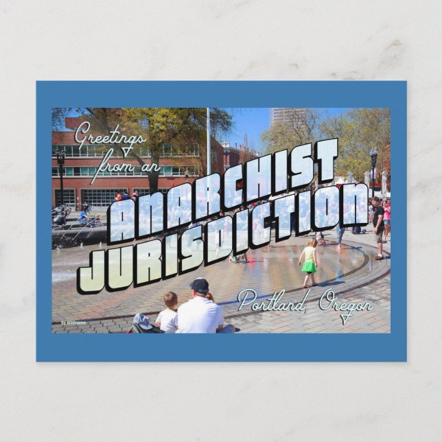Cartão Postal Saudações do Anarquista Portland! (Frente)