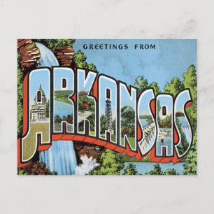 Cartão Postal Saudações Do Arkansas