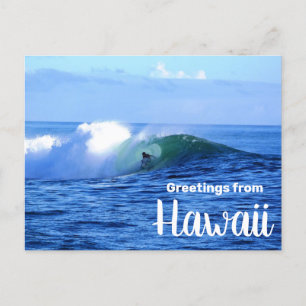 Cartão Postal Saudações do Cartão-postal do Surfer Havaí