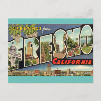 Cartão Postal Saudações do Cartão-postal Fresno Ca. Viagem