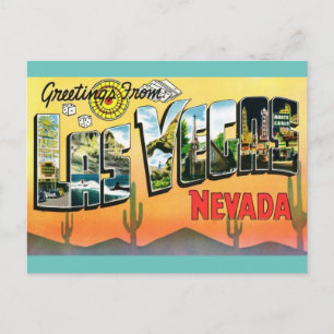 Cartão Postal Saudações do Cartão-postal Viagem de Las Vegas