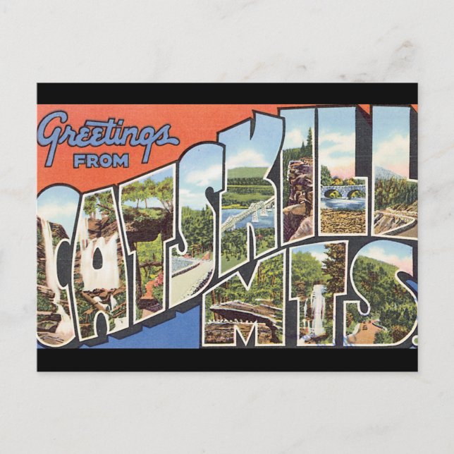 Cartão Postal Saudações do Catability Mts._Viagens vintage (Frente)