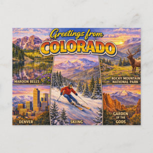 Cartão Postal Saudações do Colorado
