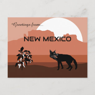 Cartão Postal Saudações do Estado do Novo México