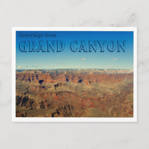 Cartão Postal Saudações do Grand Canyon