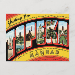 Cartão Postal Saudações Do Kansas
