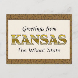 Cartão Postal Saudações do Kansas