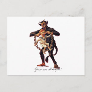 Cartão Postal Saudações do Krampus