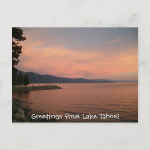 Cartão Postal Saudações do lago Tahoe!