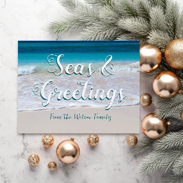 Cartão Postal Saudações do Mar Praia Postcard de Natal