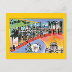 Cartão Postal Saudações do Mississippi