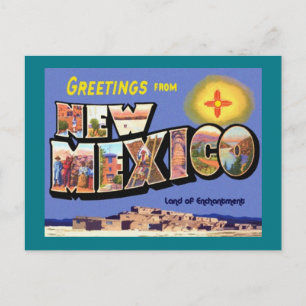 Cartão Postal Saudações Do Novo México