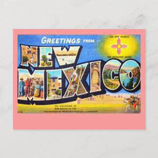 Cartão Postal Saudações do Novo México