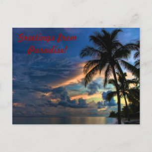 Cartão Postal Saudações do Paraíso