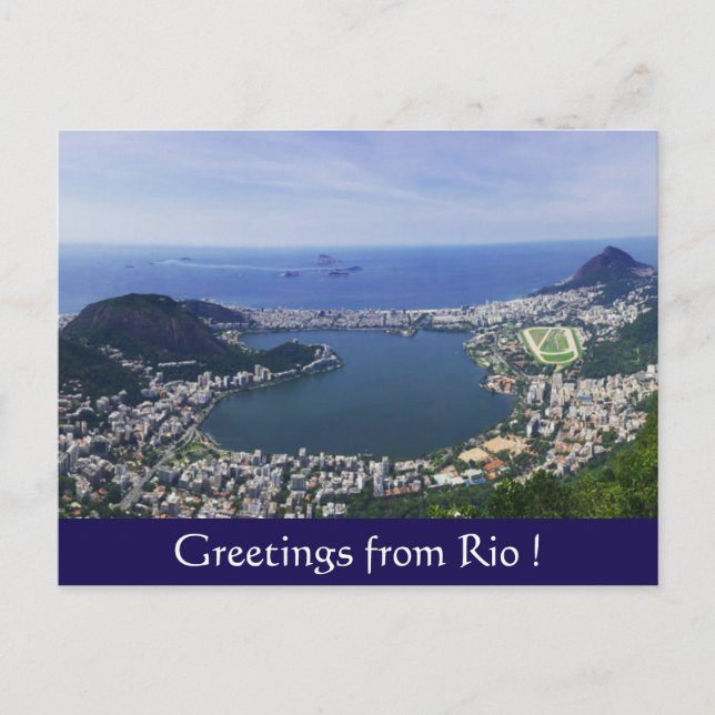 Cartão Postal saudações do rio (Frente)