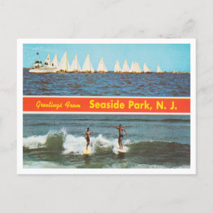 Cartão Postal Saudações do Seaside Park, Viagem de Nova Jersey
