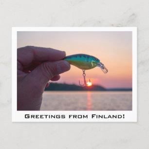 Cartão Postal Saudações do souvenir finlandês