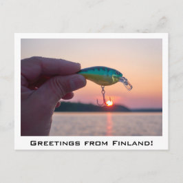Cartão Postal Saudações do souvenir finlandês