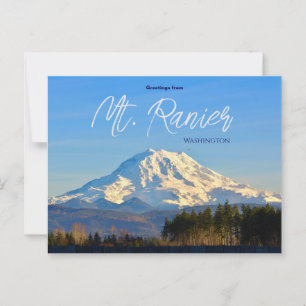 Cartão Postal Saudações do Sr. Ranier Washington Postcard