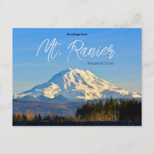 Cartão Postal Saudações do Sr. Ranier Washington Postcard