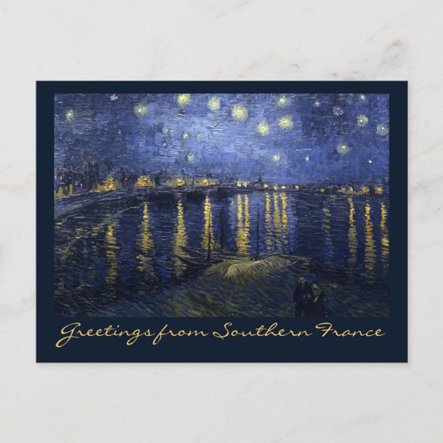 Cartão Postal Saudações do Sul de França (Frente)