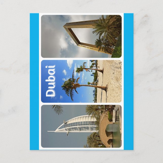 Cartão Postal Saudações do sunny Dubai (Frente)