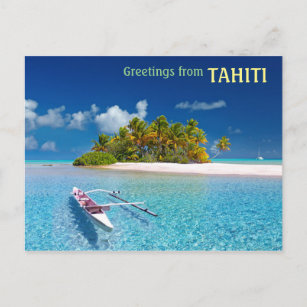Cartão Postal Saudações do Taiti